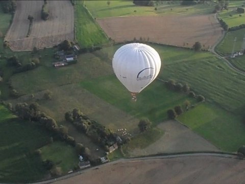montgolfiére en vue
