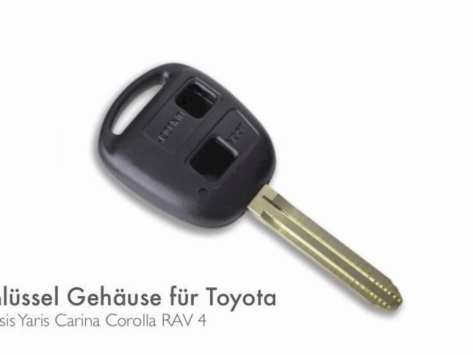 Jongo – Guscio Chiave con Lama Compatibile con Toyota Celica, Corolla Verso, Rav4, Land Cruiser, Yaris e Yaris Verso | Custodia Chiave Plip Macchina Telecomando senza Pulsante