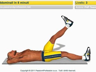 Addominali in 8 minuti - Livello 3 (musica P4P)