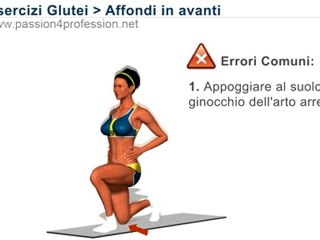 Affondi - Esercizio glutei gambe