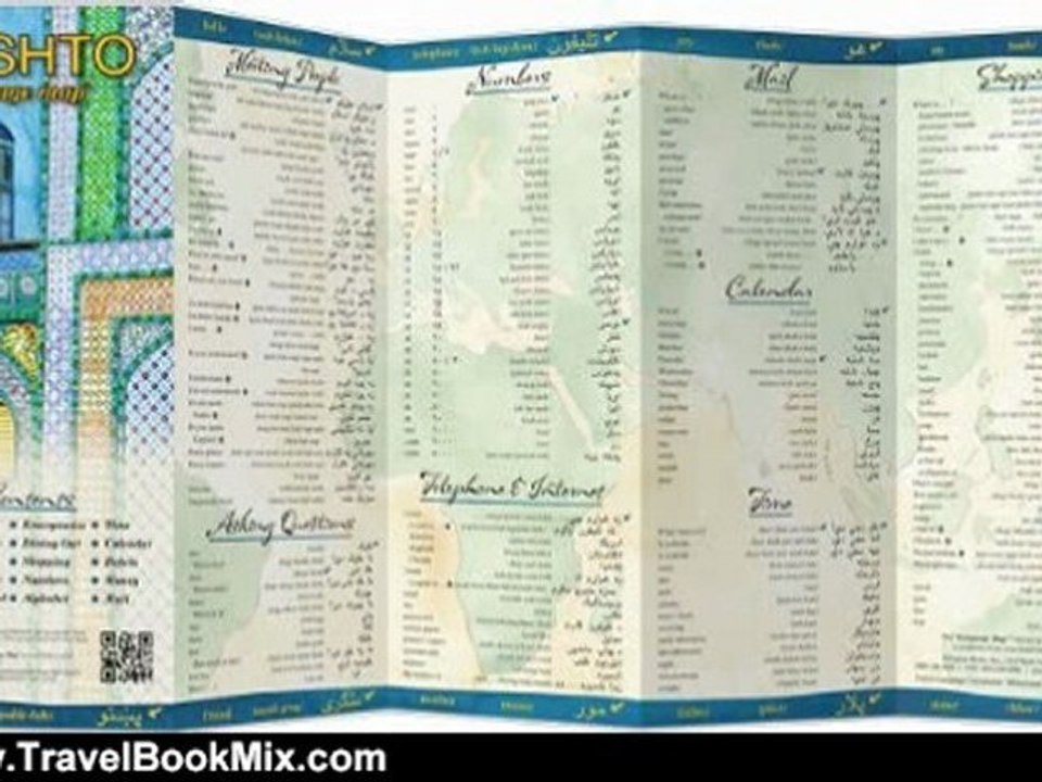Travel Book Review: PASHTO a language map by Kristine K. Kershul: