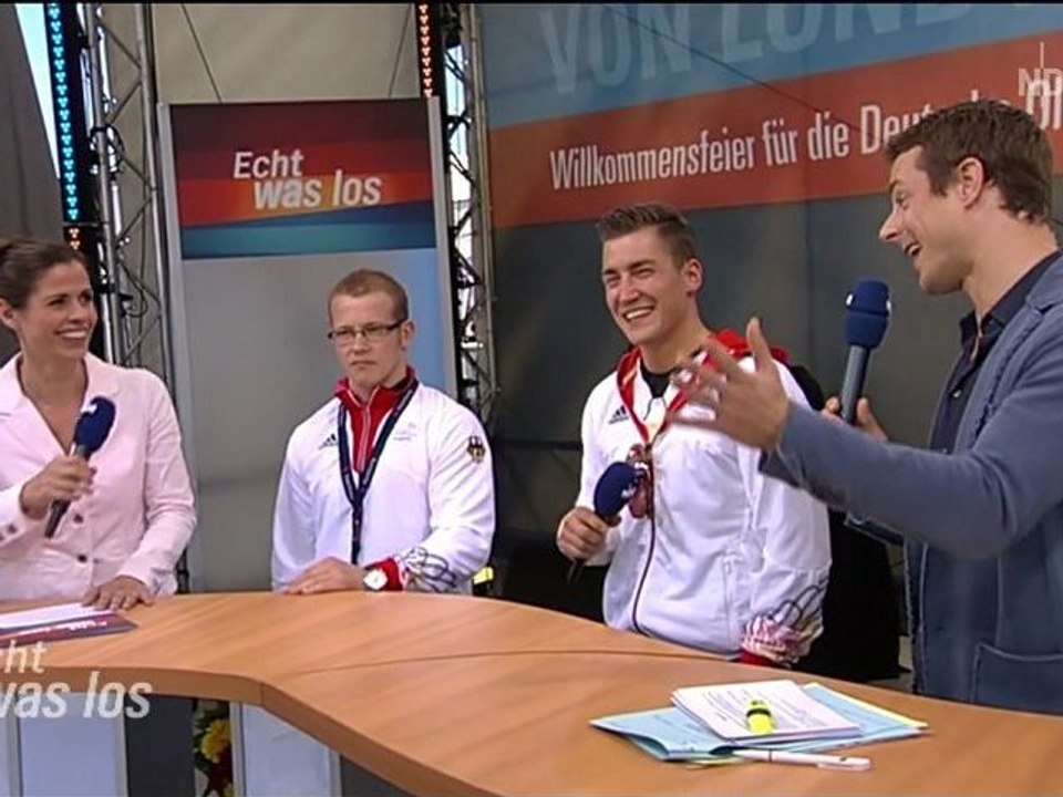 Philipp Boy und Fabian Hambüchen - Ankunft in Hamburg