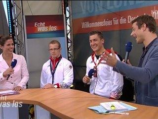 Philipp Boy und Fabian Hambüchen - Ankunft in Hamburg