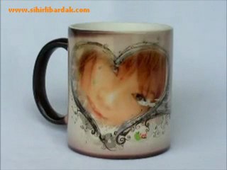 Fotoğraflı Renkli Sihirli Bardak