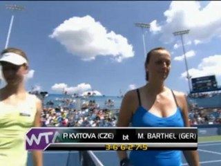 Kvitova batte Barthel - Cincinnati, 2° turno