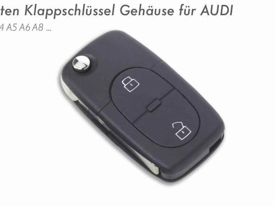 Funkschlüssel Gehäuse Für Audi A1 A3 A4 A5 A6 A8 (cr2032)