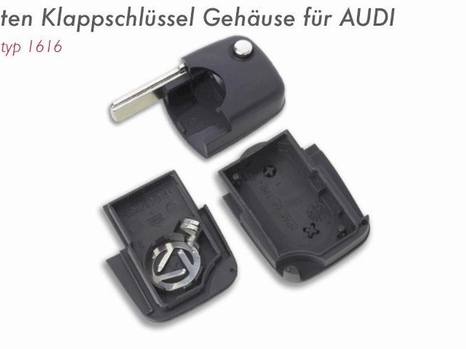 Klappschlüssel Gehäuse Für Audi A1 A3 A4 A5 A6 A8 (cr1616)