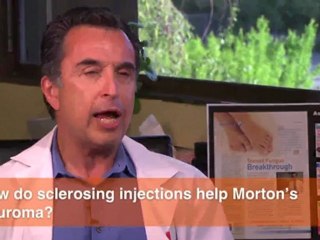How do sclerosing injections help Morton's Neuroma?