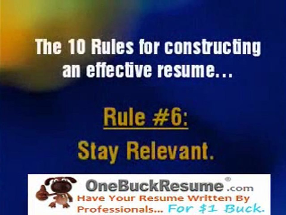 Constructing a Perfect Resume Qualifications Section
