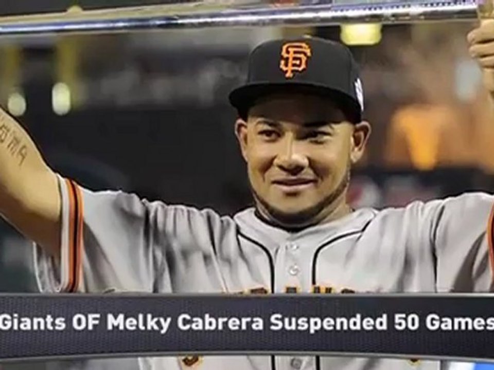 Giants' Cabrera Suspended for PED Use