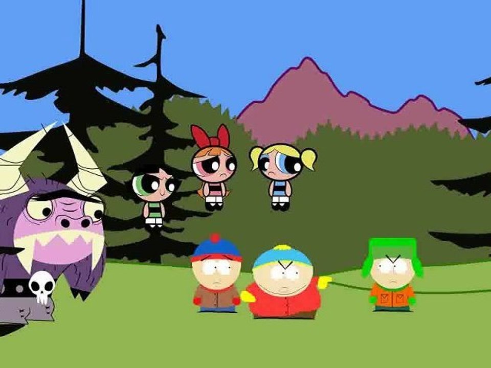Stan, Ed and the Girls try to break up Eric and Kyle's bet brawl