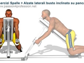 Alzate laterali busto inclinato su panca