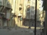 فري برس  حمص القديمة شارع الحميدية الرئيسي منذ ستة اشهر لم يدخل احد الى هذا الشارع 16 8 2012