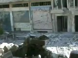 فري برس  حمص تدمير منازل المدنيين في حي الخالدية كرم شمشم حمص 16 8 2012