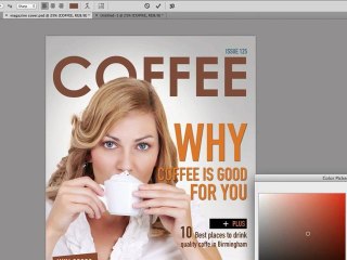 Photoshop Tutorial - How to design magazine covers