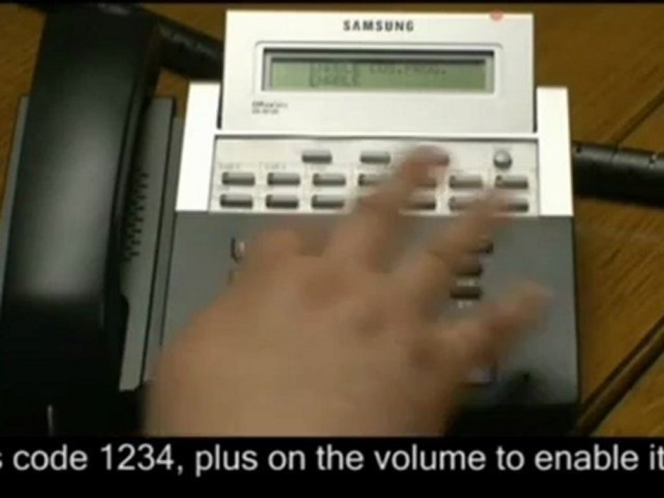 Personalising a Visual Absence Message on Samsung Telephone Systems