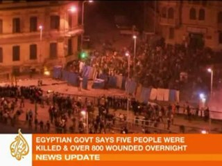 Tahrir square overnight - February 3