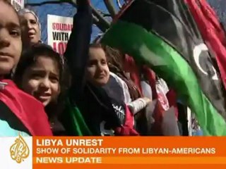 Show of solidarity from Libyan Americans