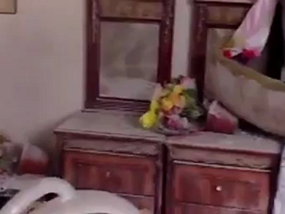 فري برس درعا طفس  تدمير وتخريب عصابات البطة لطفس 16-8-2012