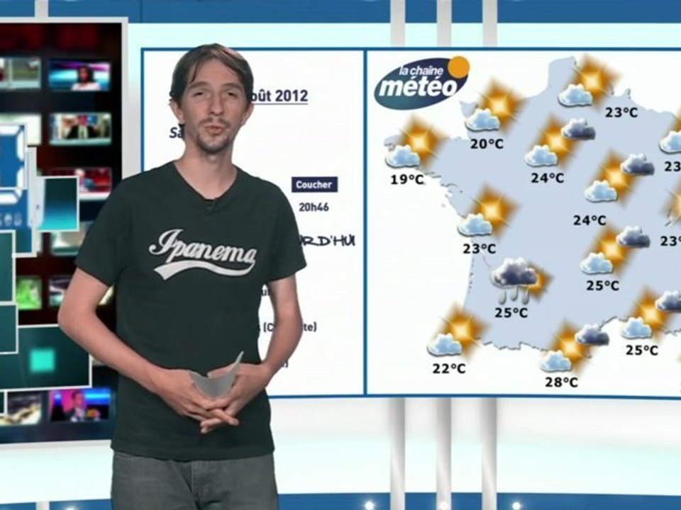 Friday Météo - Weekend du 25 et 26 août 2012