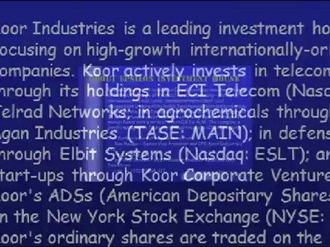 Koor Industries' Signs Agreement to Invest in Epsilon Investment House; Following Transaction Koor will Hold 50%
