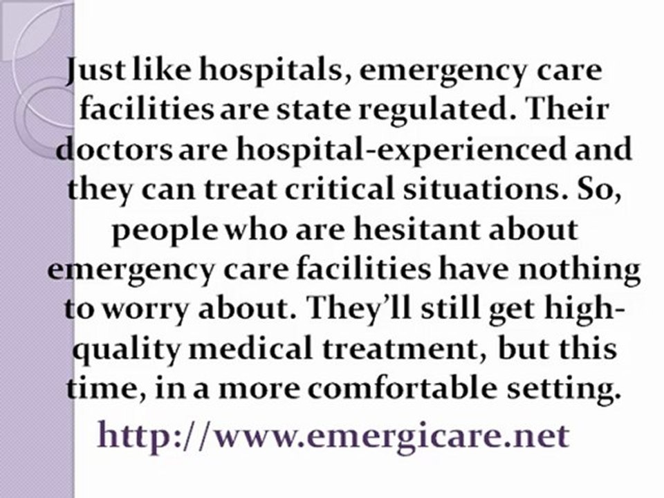 Alternative to Hospitals