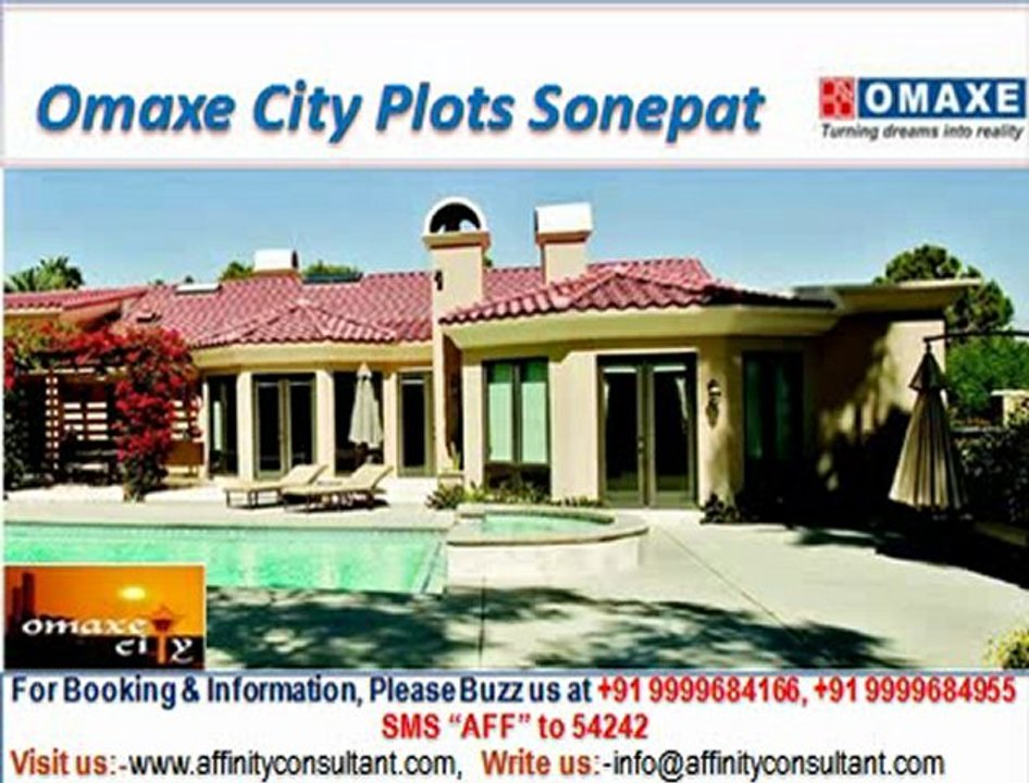 Omaxe City Residential Plots NH-1 Sonepat @ 09999684166