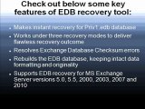 exchange recovery - convert edb to pst - edb file recovery