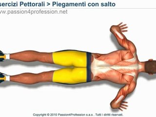 Piegamenti con salto - esercizio avanzato pettorali