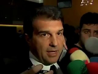 Laporta muestra su respeto a los árbitros