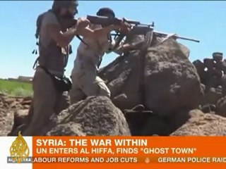 UN observers find 'ghost town' in Syria