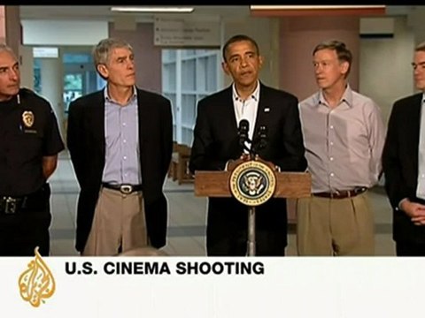 Aurora shooting: US President Obama says US stands with victims