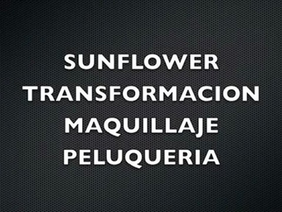 SUNFLOWER TRANSFORMISTA -MAKE UP VOZ