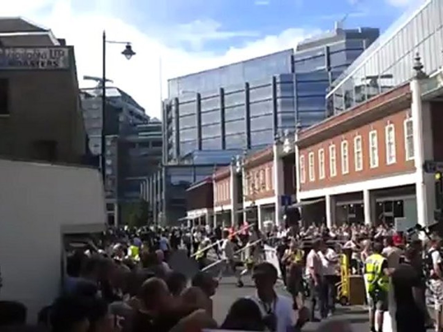 Robbie Williams filming Music Video