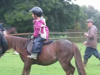 First horse-riding lesson