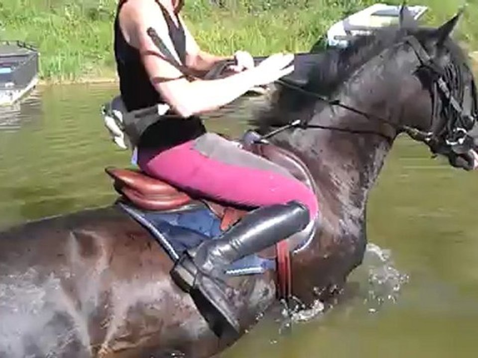 Clovis et Kanelle à la digue 17.08.12
