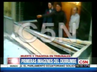 C5N - DERRUMBE EN TRIBUNALES