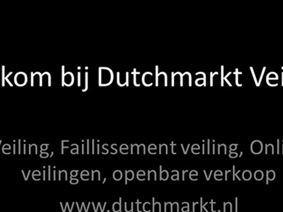 Welkom bij Dutchmarkt Veiling