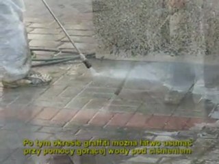 usuwanie graffiti z bruku