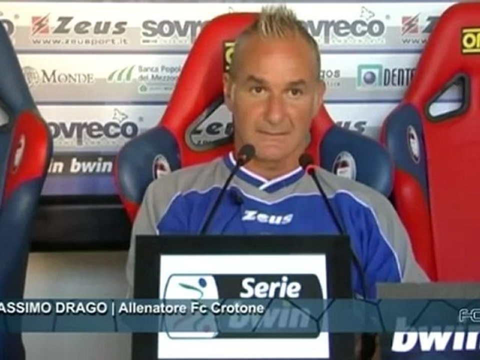 Fc Crotone | Sala Stampa, mister Drago alla vigilia di Cesena-Crotone