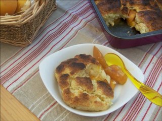 Cobbler abricot et noix de coco