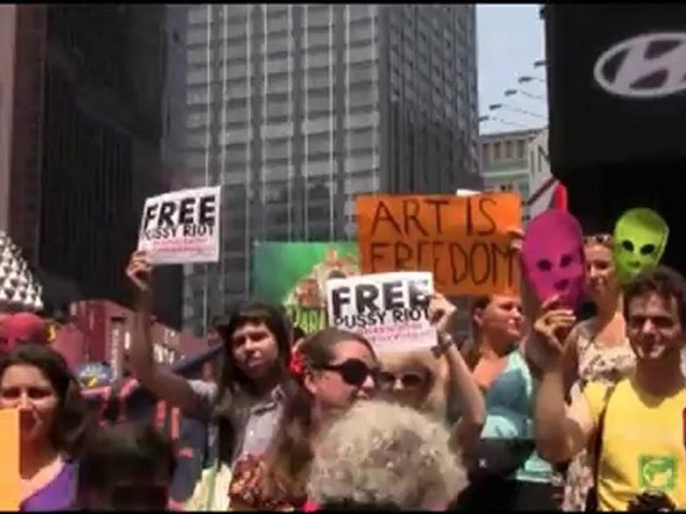 Protest in NYC Free Pussy Riot