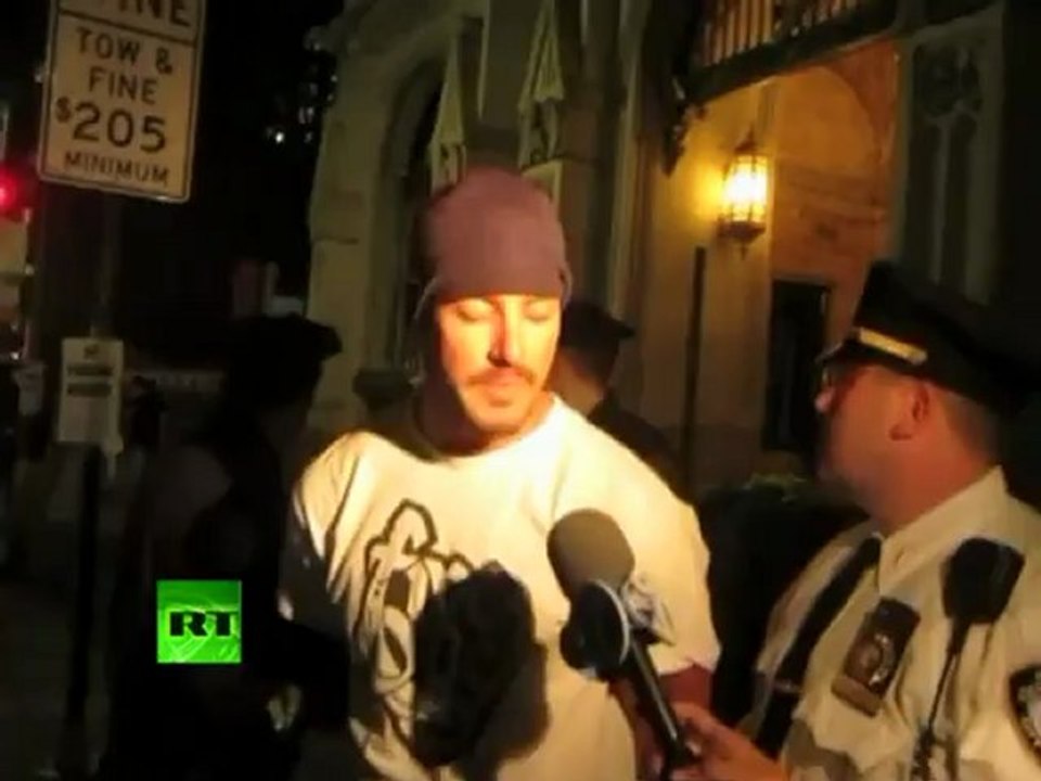 Video: Police arrest Occupy Wall Street protester for sleeping outside