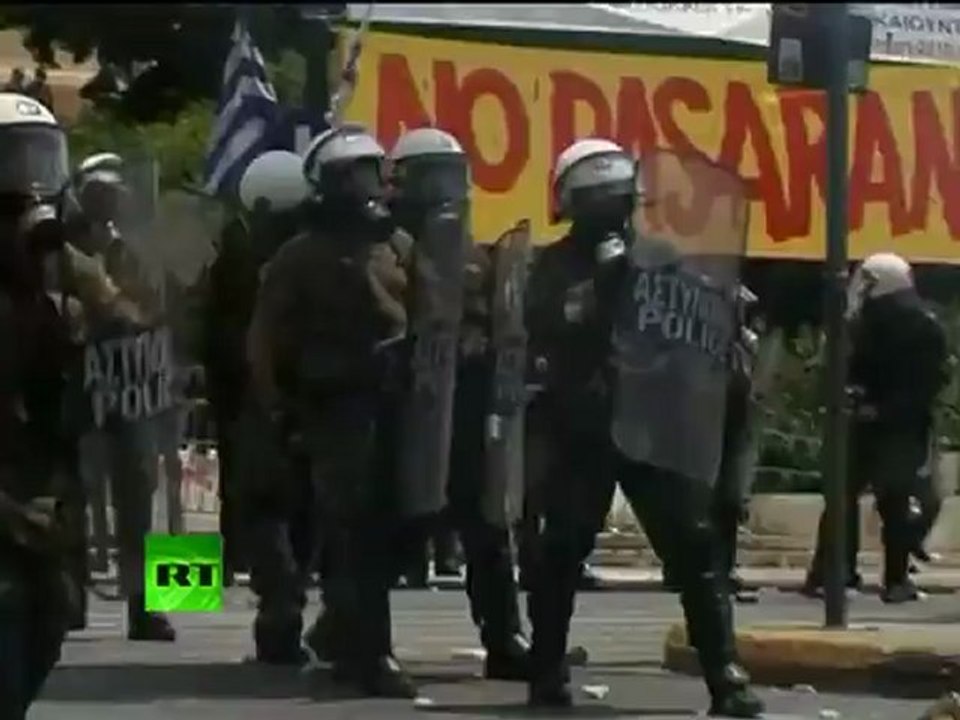 Athens Riot Madness: Video of explosions, tear gas in Greece