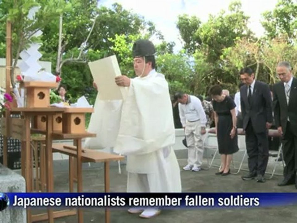 Japanese nationalists remember fallen soldiers