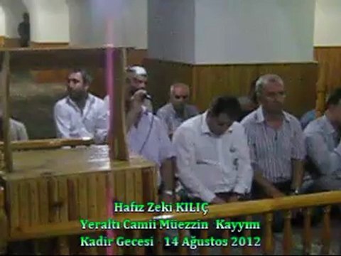 Yeraltı camii ,Kadir Gecesi Teravih Namazı