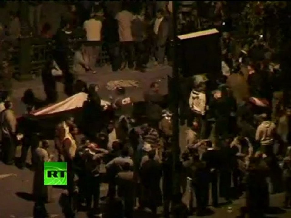 More video of Tahrir Square chaos as stones fly, gunshots heard in Cairo