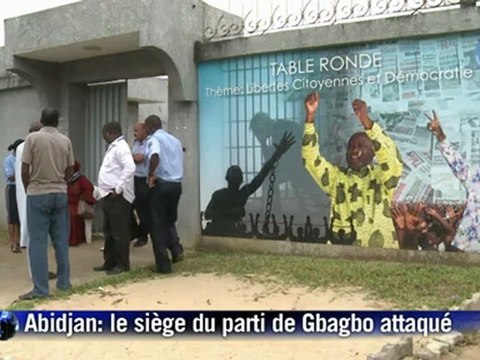 Côte d'Ivoire: le siège du parti de Gbagbo attaqué à Abidjan