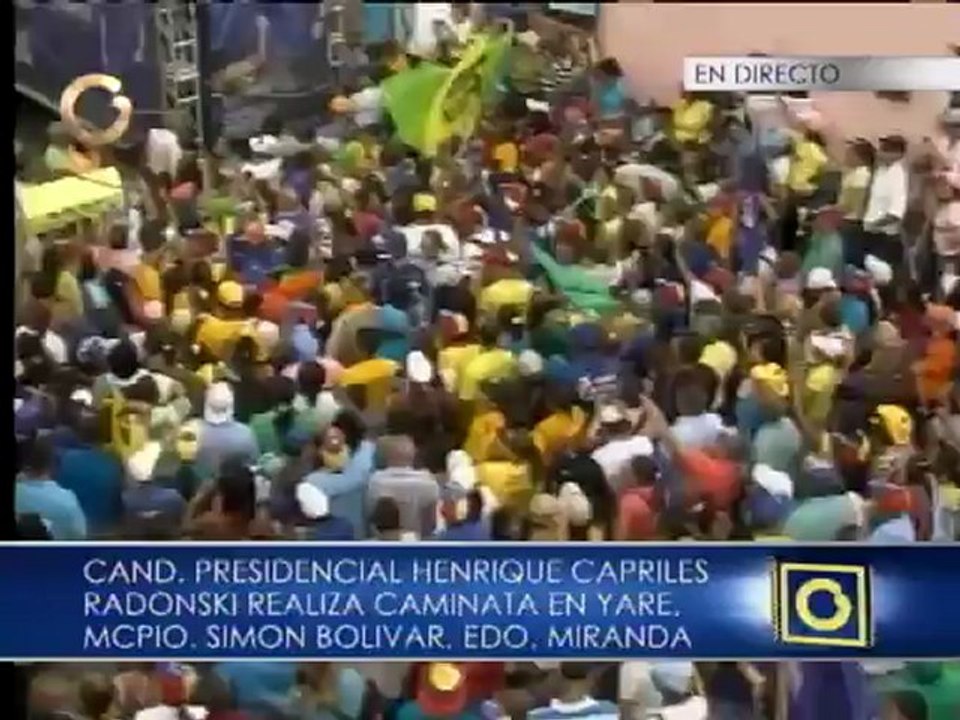 Capriles desde Yare: "Yo no creo en colores, creo en soluciones"