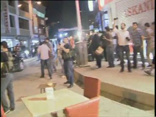 Bakan şahine taşlı saldırı video